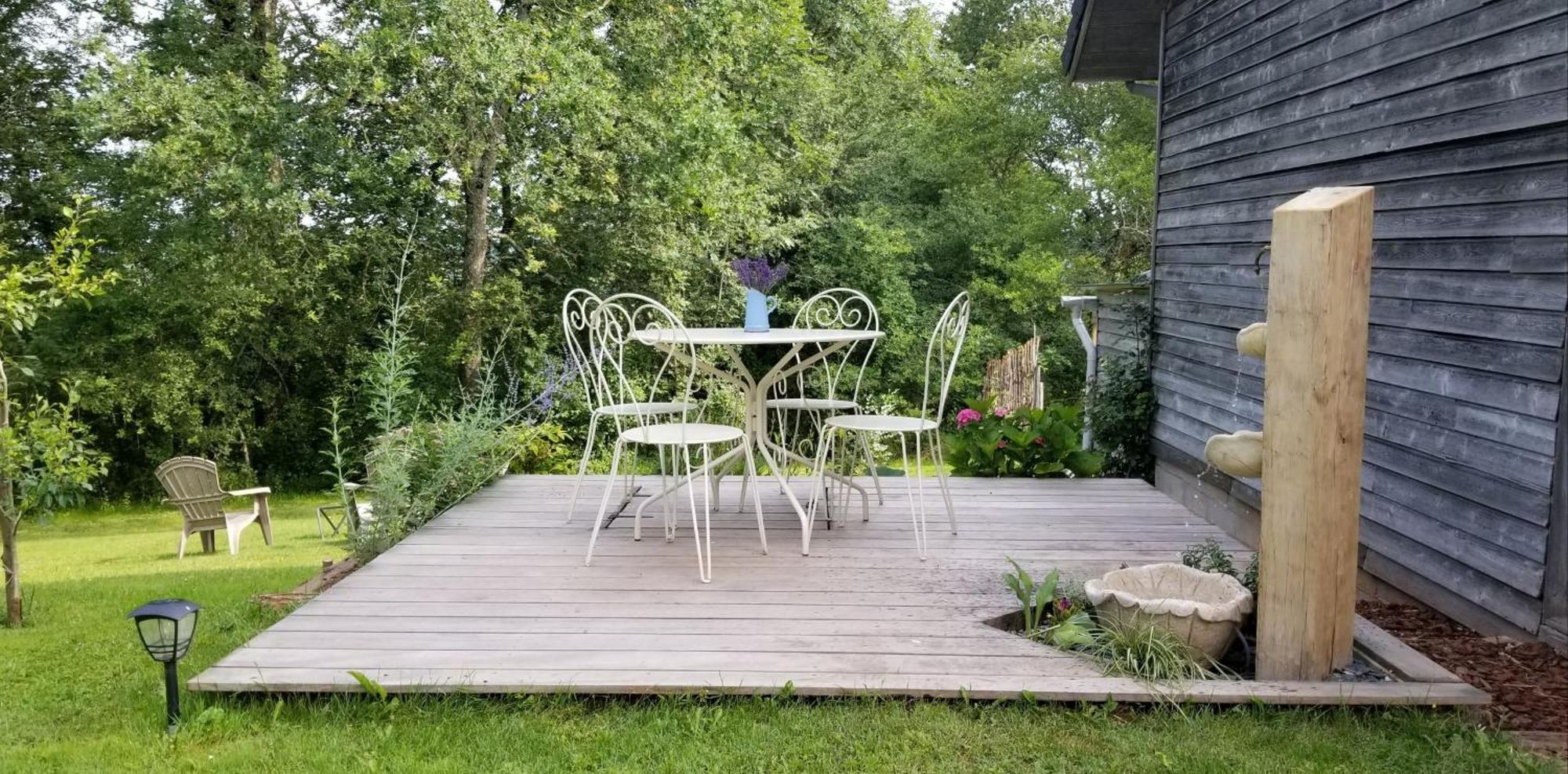 Gite De La Tuillere, Maison Contemporaine En Bois Avec Vue Et Piscine Saint-Aulaire Exterior foto